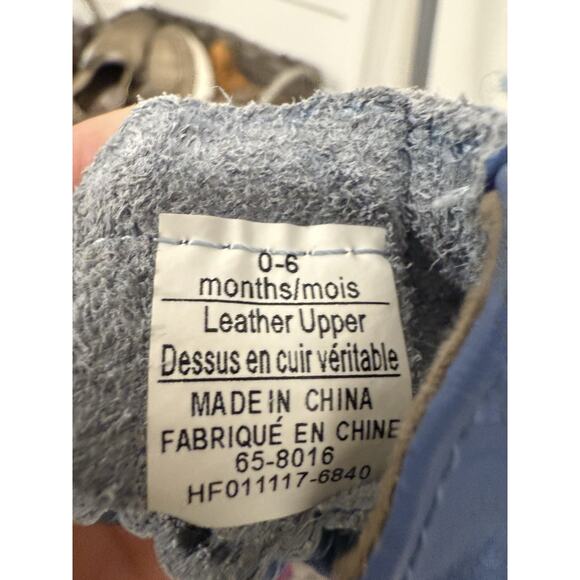 Robeez Soft‎ Soles Pirate Navy Blue Shoes Ages 0-6 Months - Picture 4 of 6